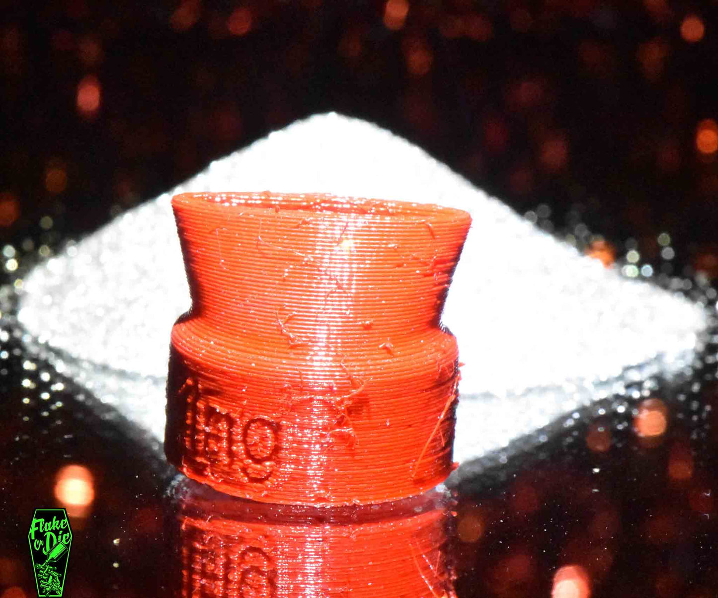 Flake King 1000 Nozzle (Medium) red plastic replacement tip.