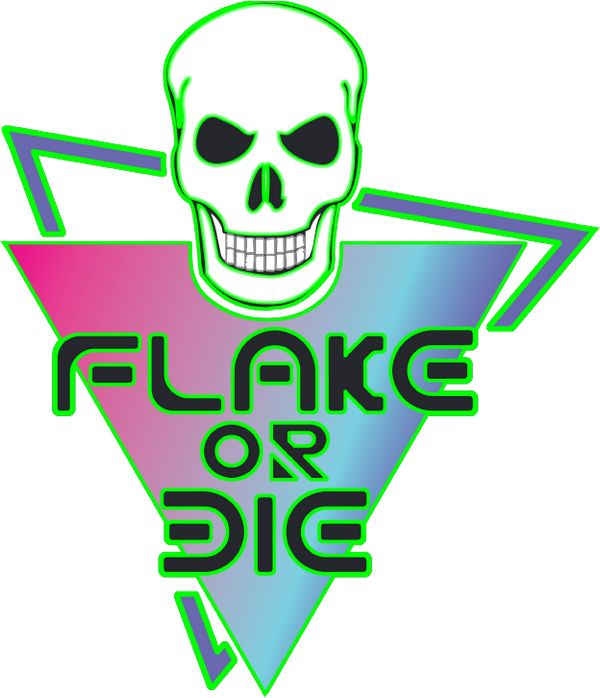 Logo for Flake Or Die products.