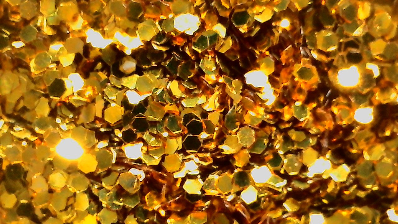 Gold Brick 015Hex Gold Metal Flake