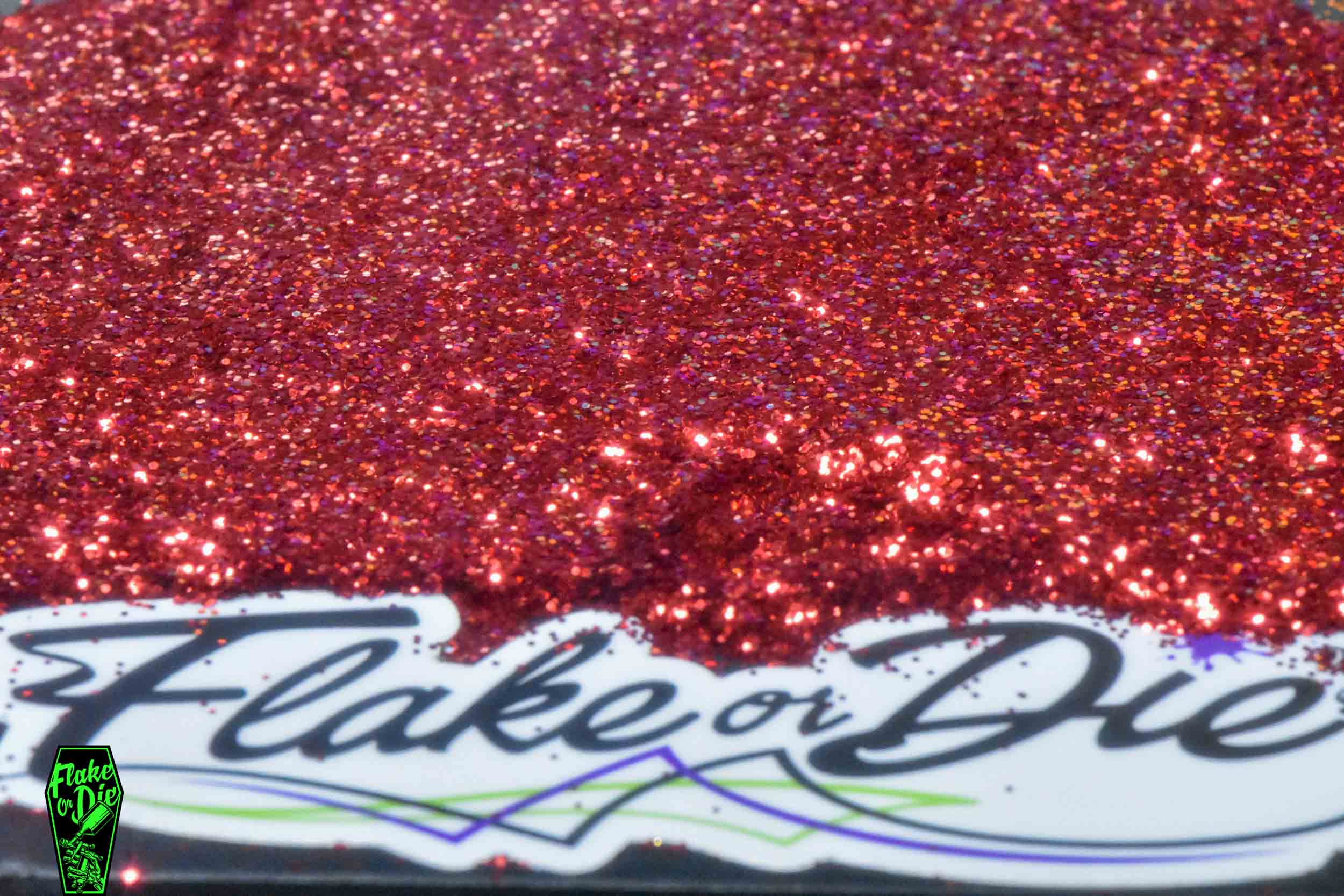 Ruby Redy Metal Flake Nose Bleed, Red Metal Flake 015 hex for custom paint and resin projects ...
